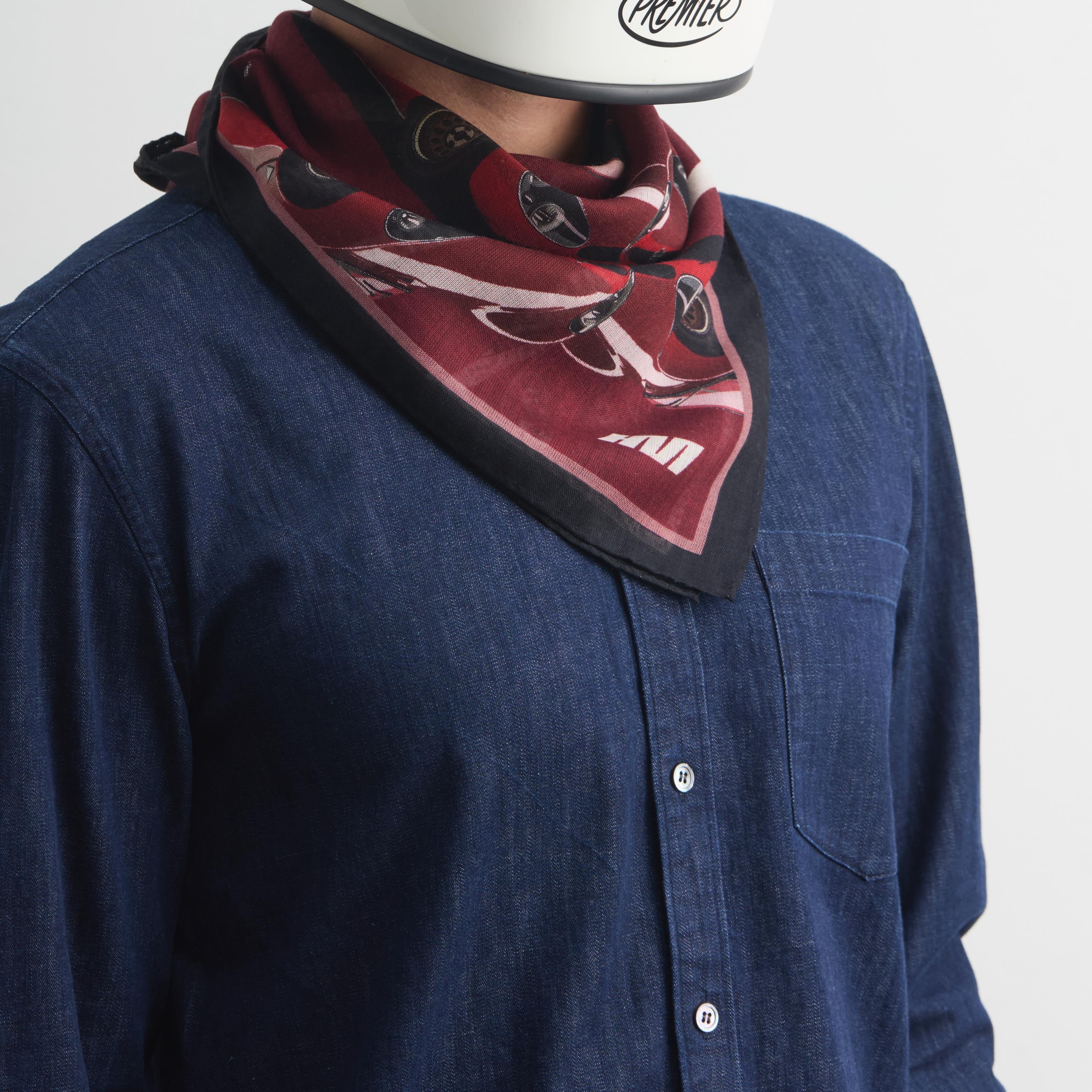 Alfa Romeo Straddle 33 bandana made in Como designed by Hannibal Motors.